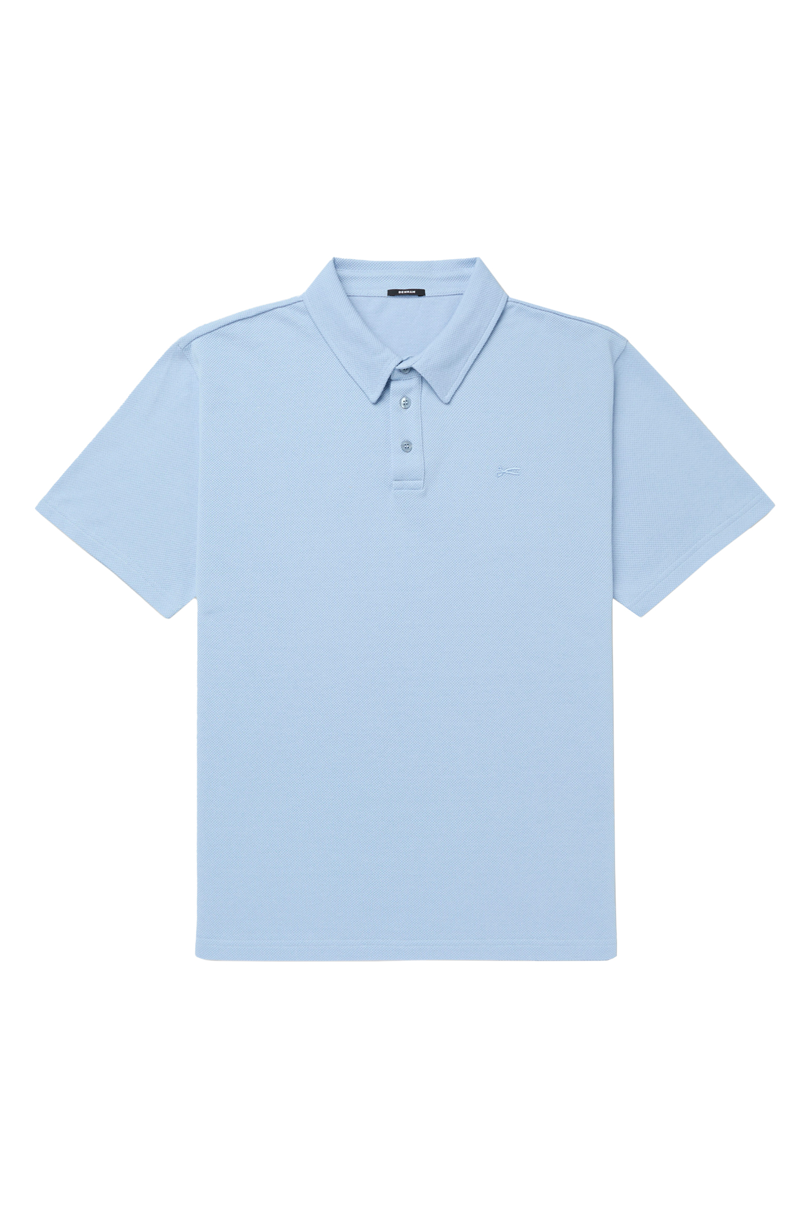Heren polo korte mouw blauw
