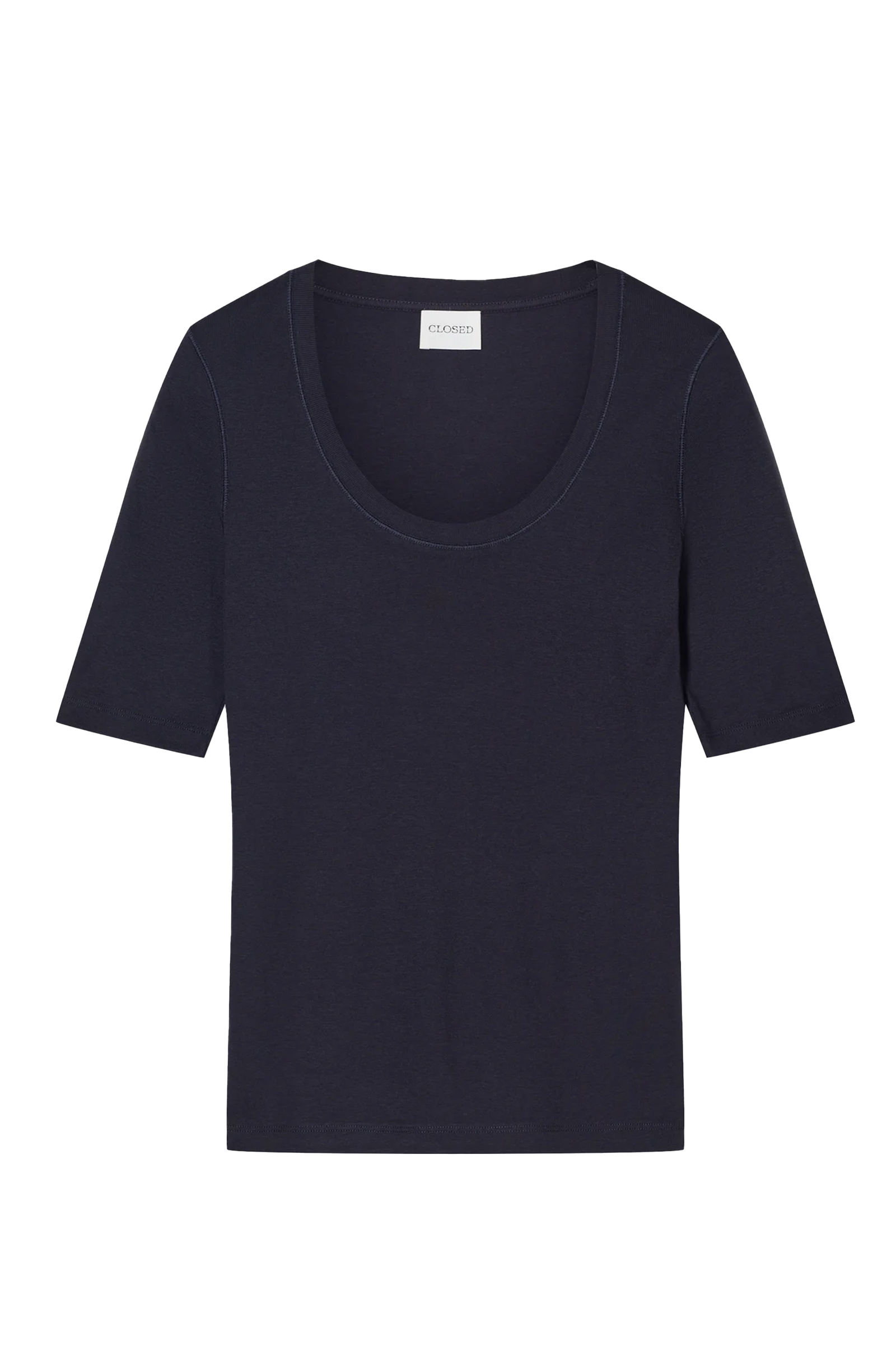 Dames t-shirt korte mouw blauw