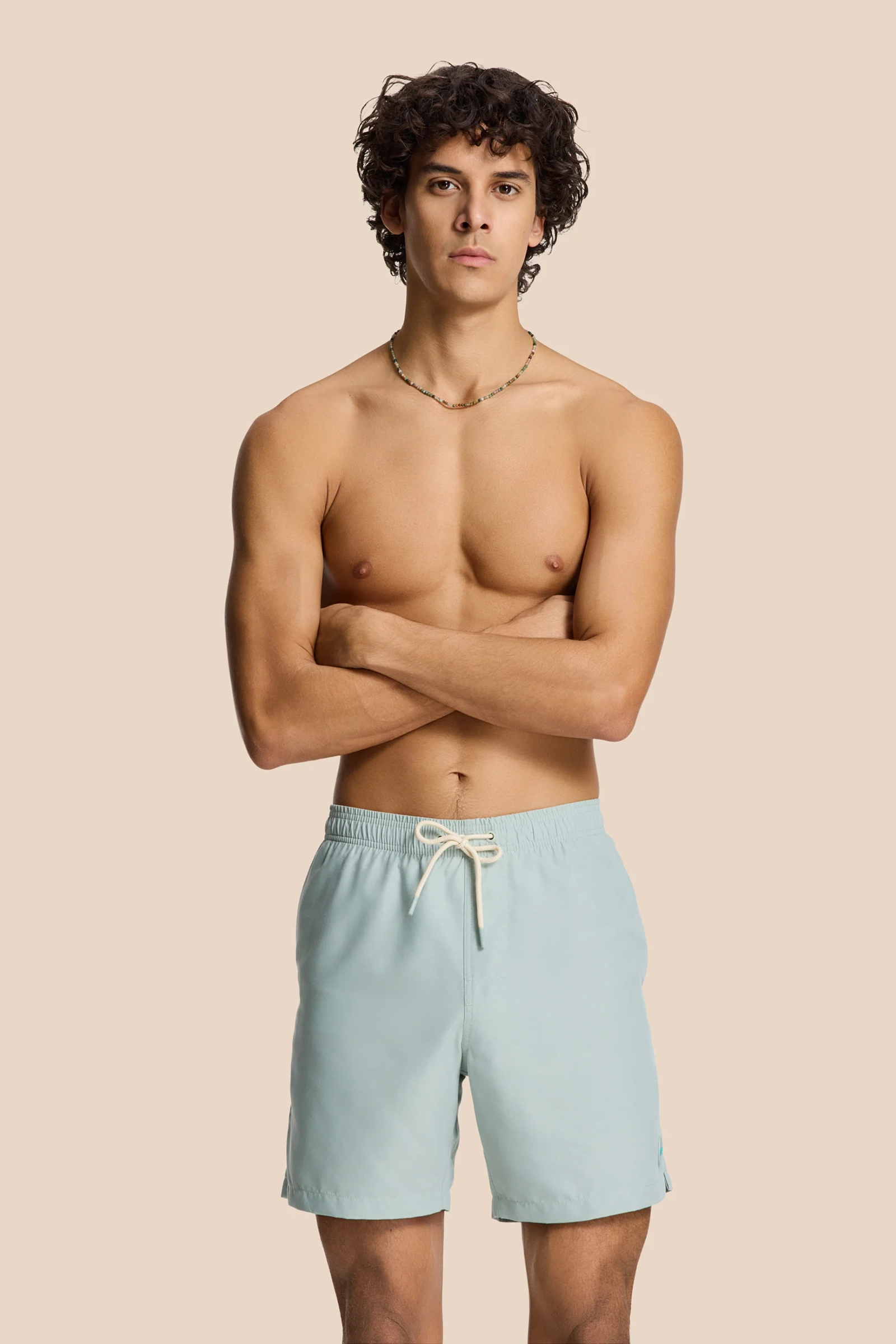 Bad/beach heren zwemshort groen