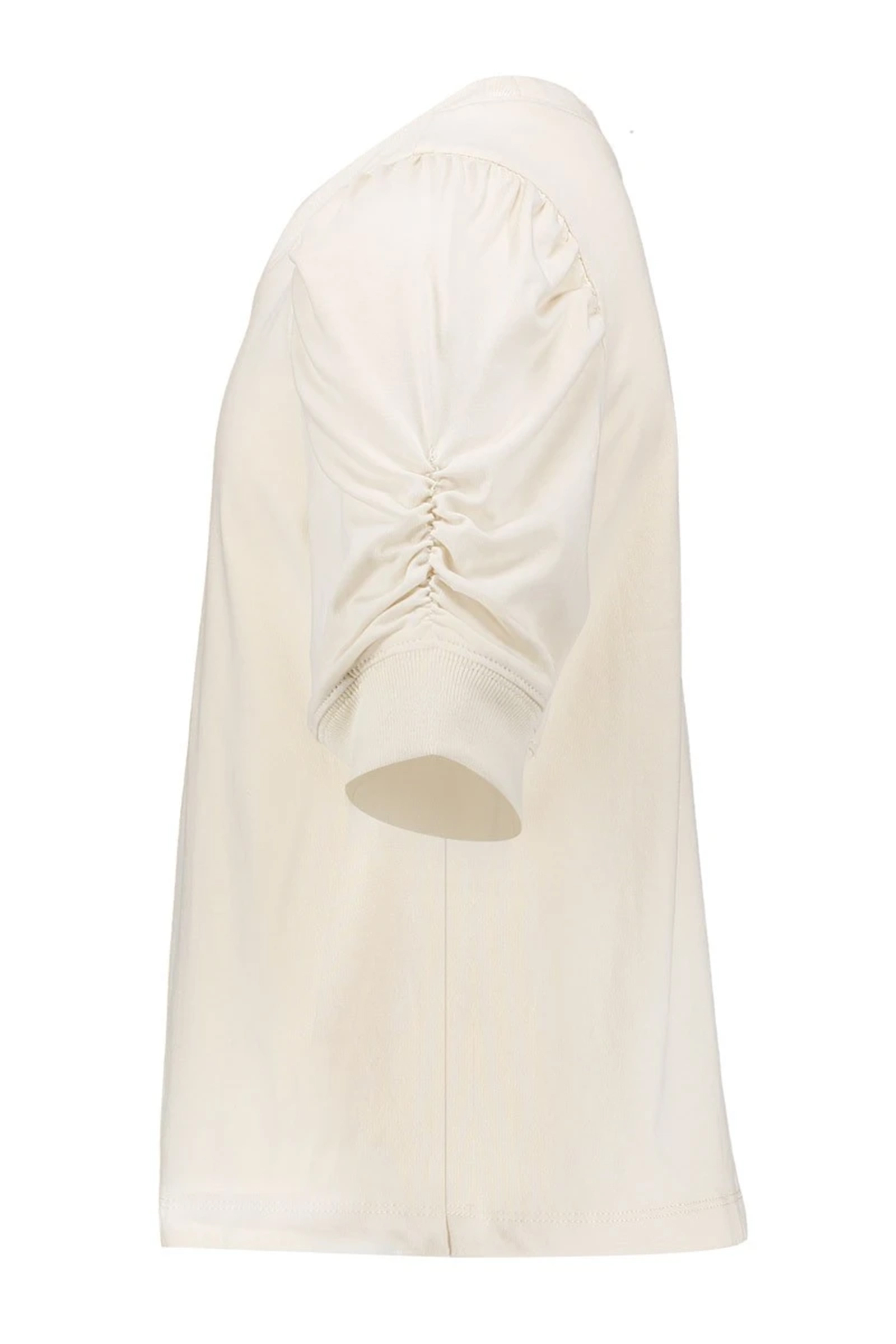 Geisha T-shirt elastic sleeve bruin/beige-1 2