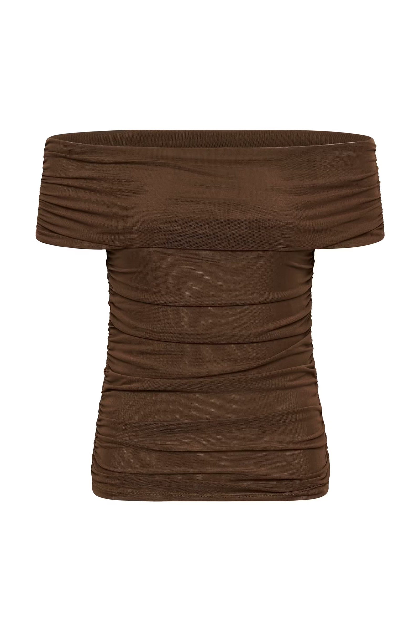 Dames top bruin