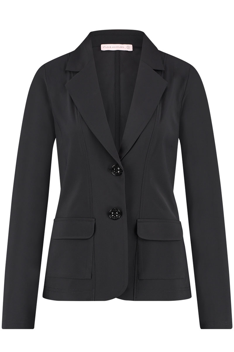 Dames blazer zwart