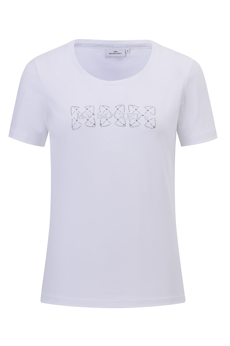 Dames t-shirt korte mouw wit