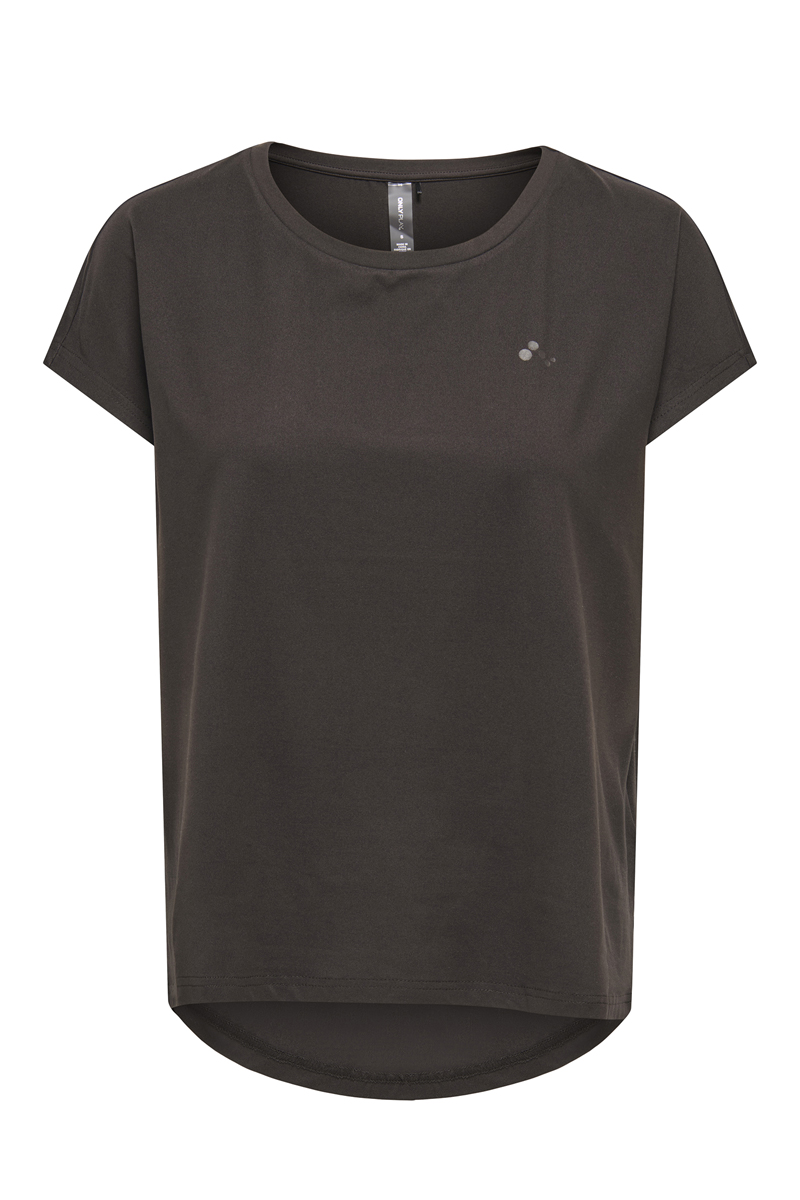 Fitness dames t-shirt km bruin