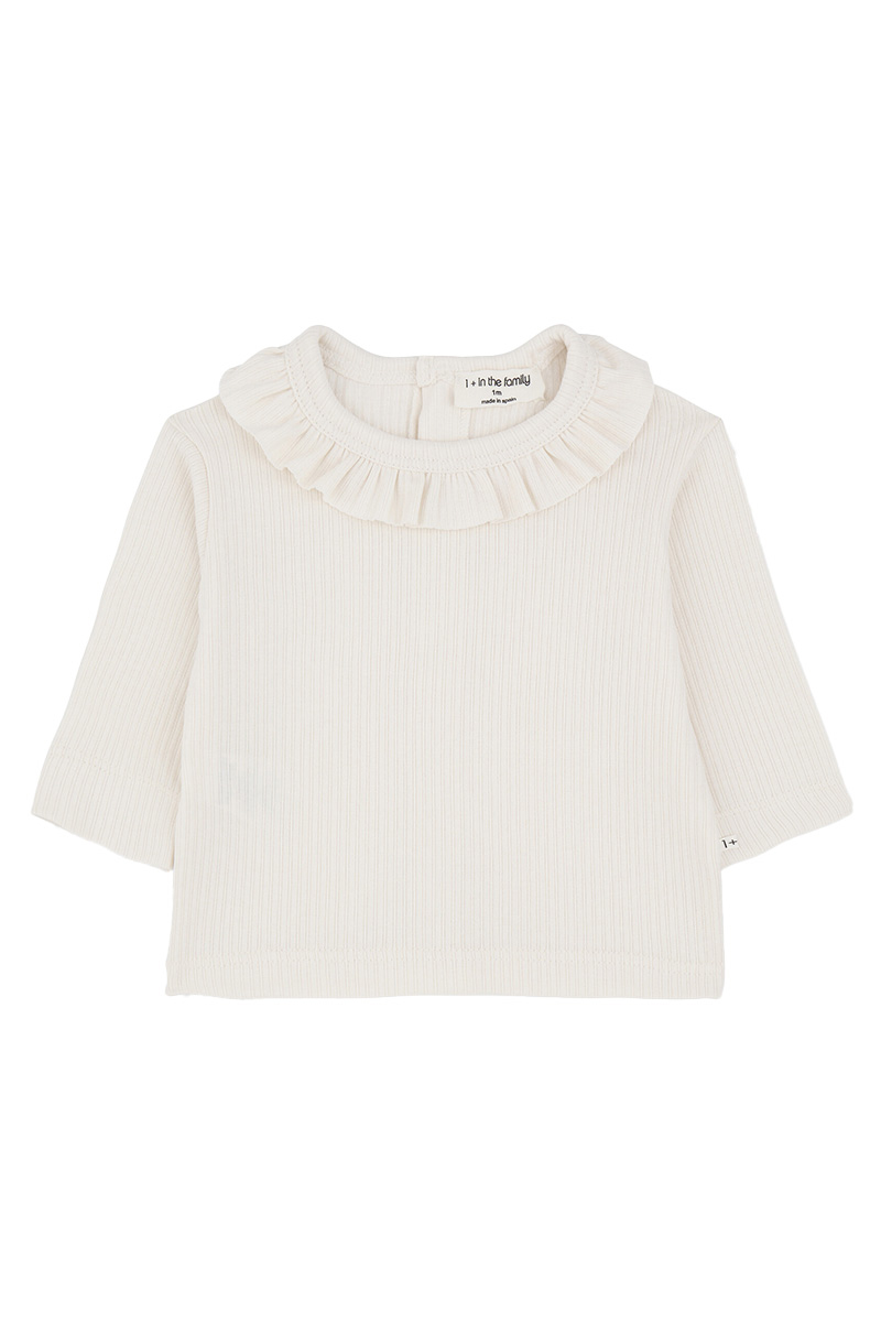 Baby t-shirt lange mouw ecru