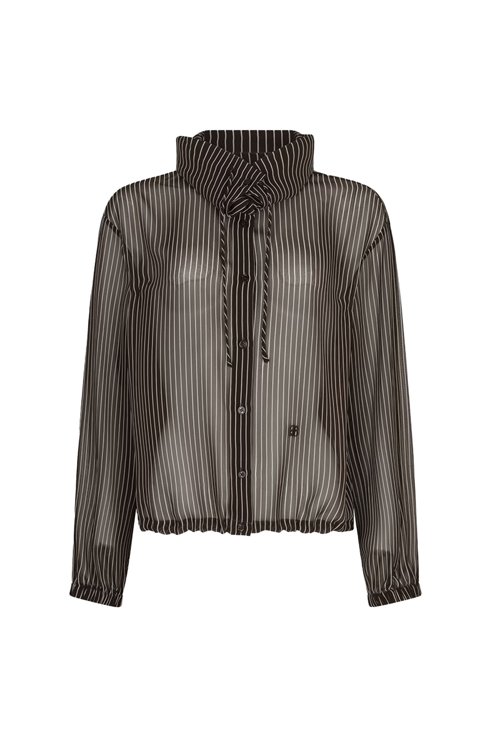 Dames blouse korte mouw bruin