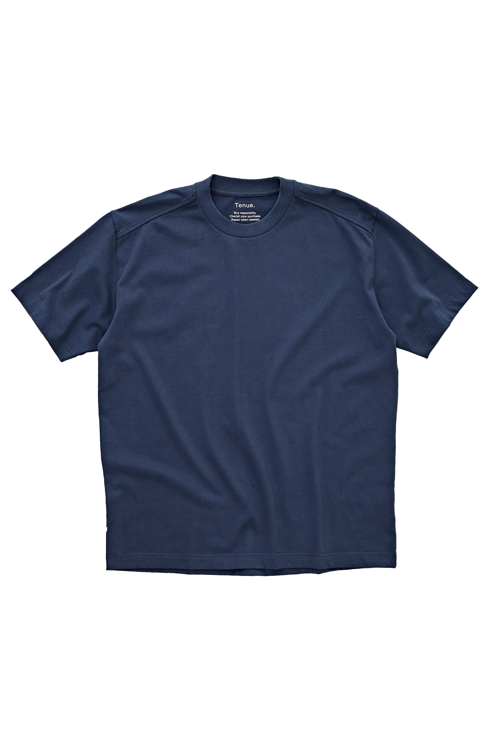 Heren t-shirt kortemouw blauw