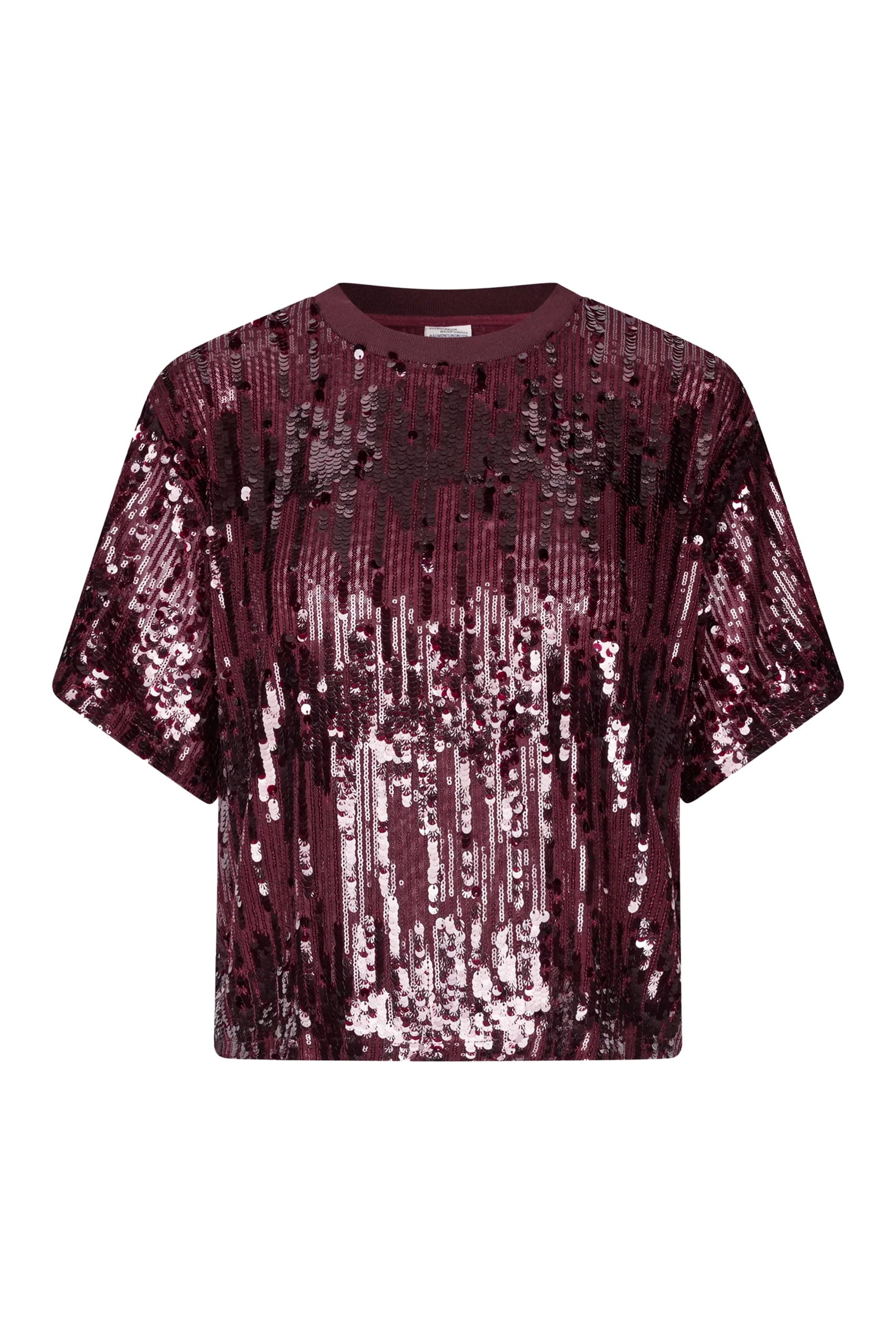 Dames t-shirt korte mouw paars