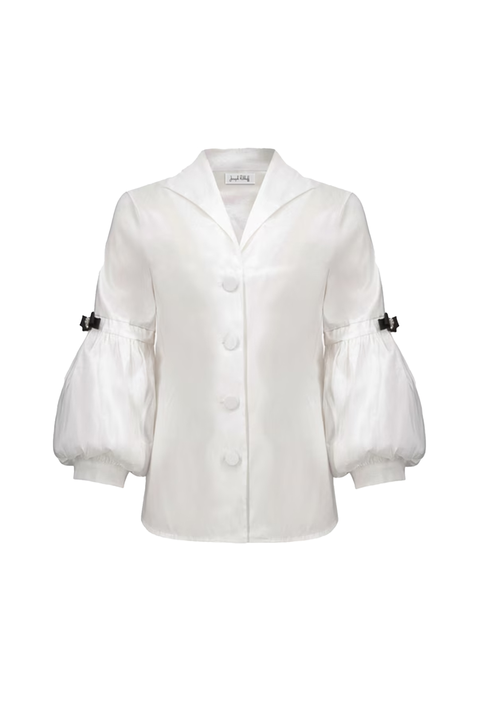 Dames blouse lange mouw ecru
