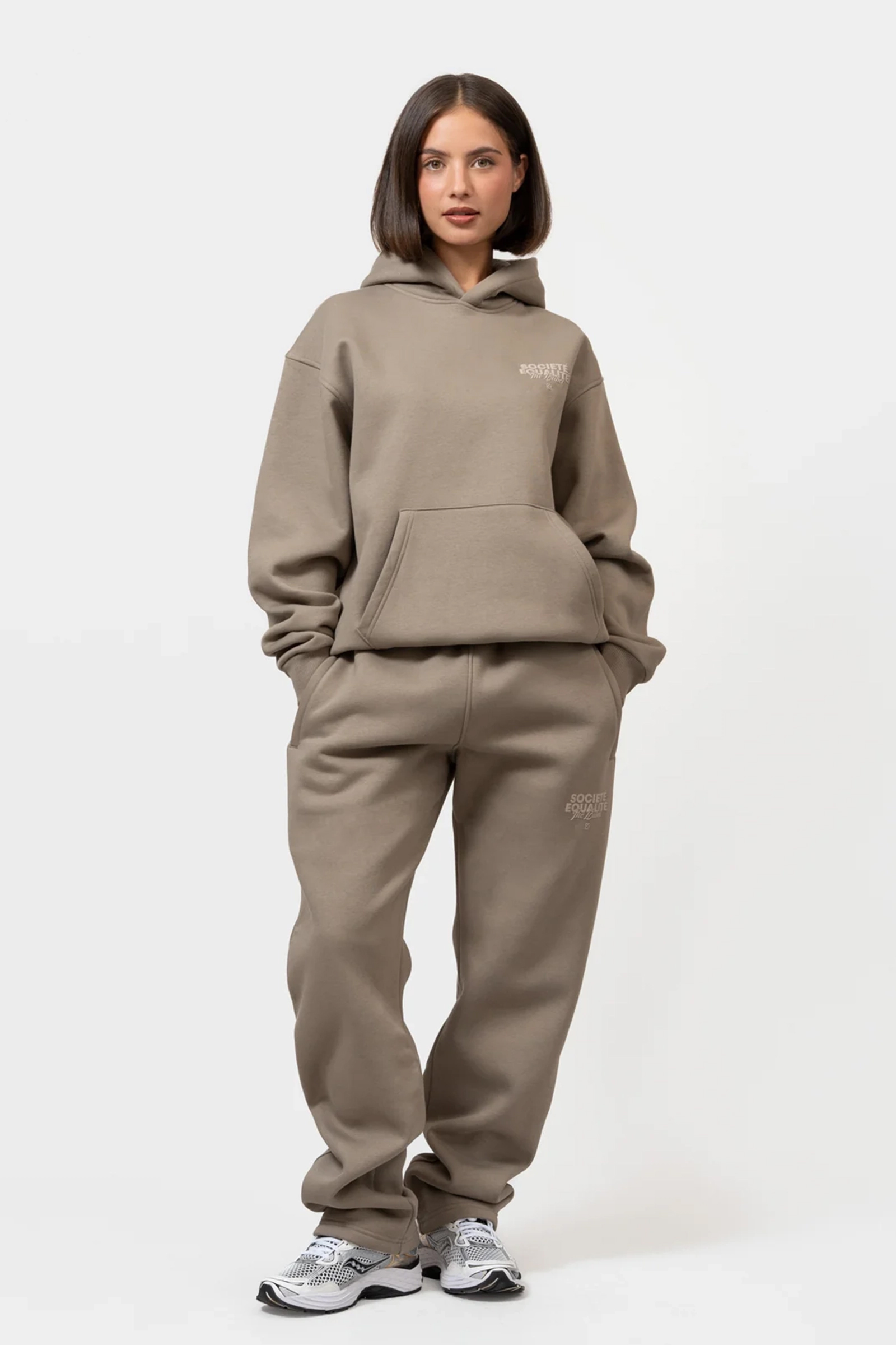 Casual heren trainingspak bruin