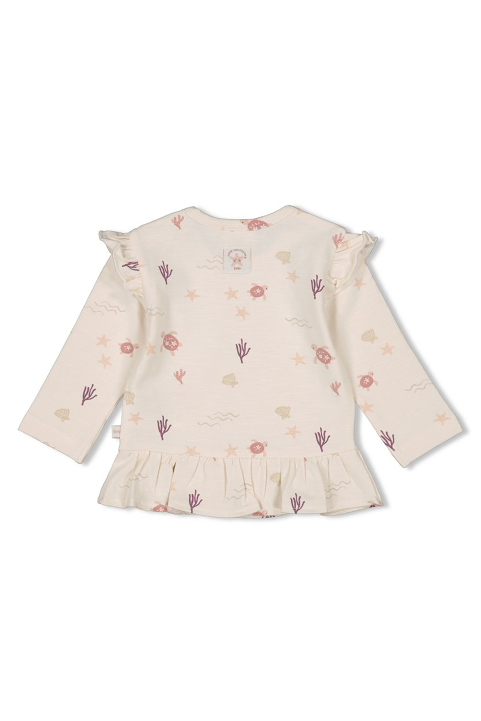 Baby t-shirt lange mouw ecru