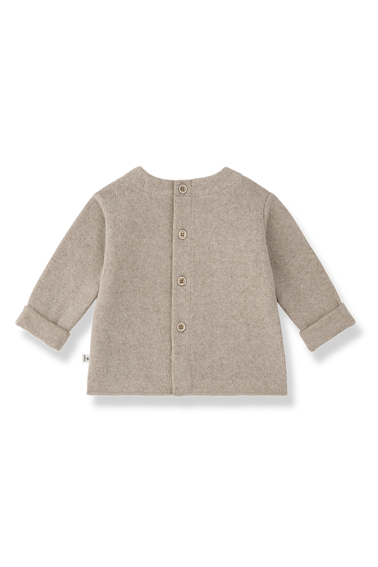 Baby t-shirt lange mouw bruin