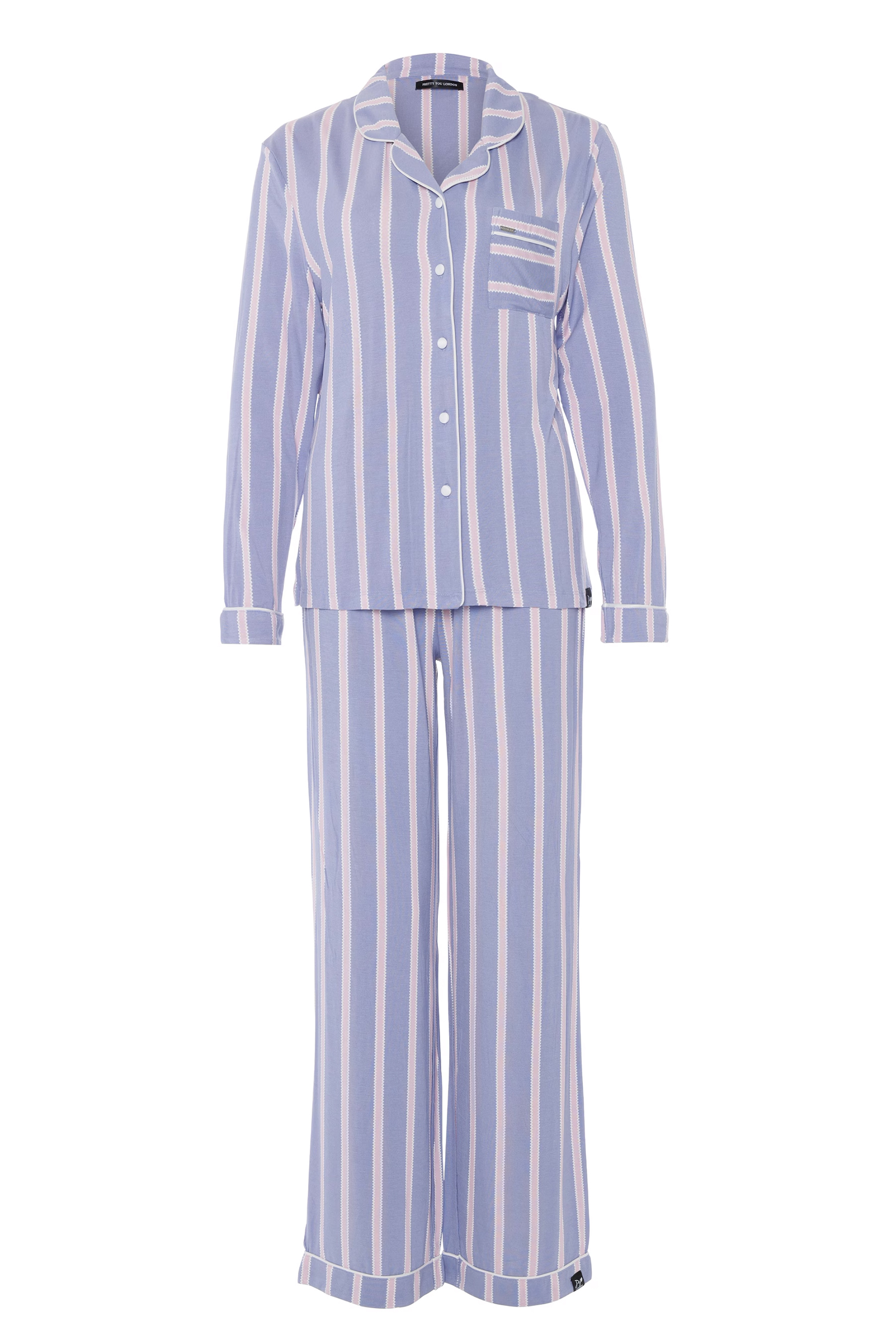 Nachtmode dames pyjama broek paars