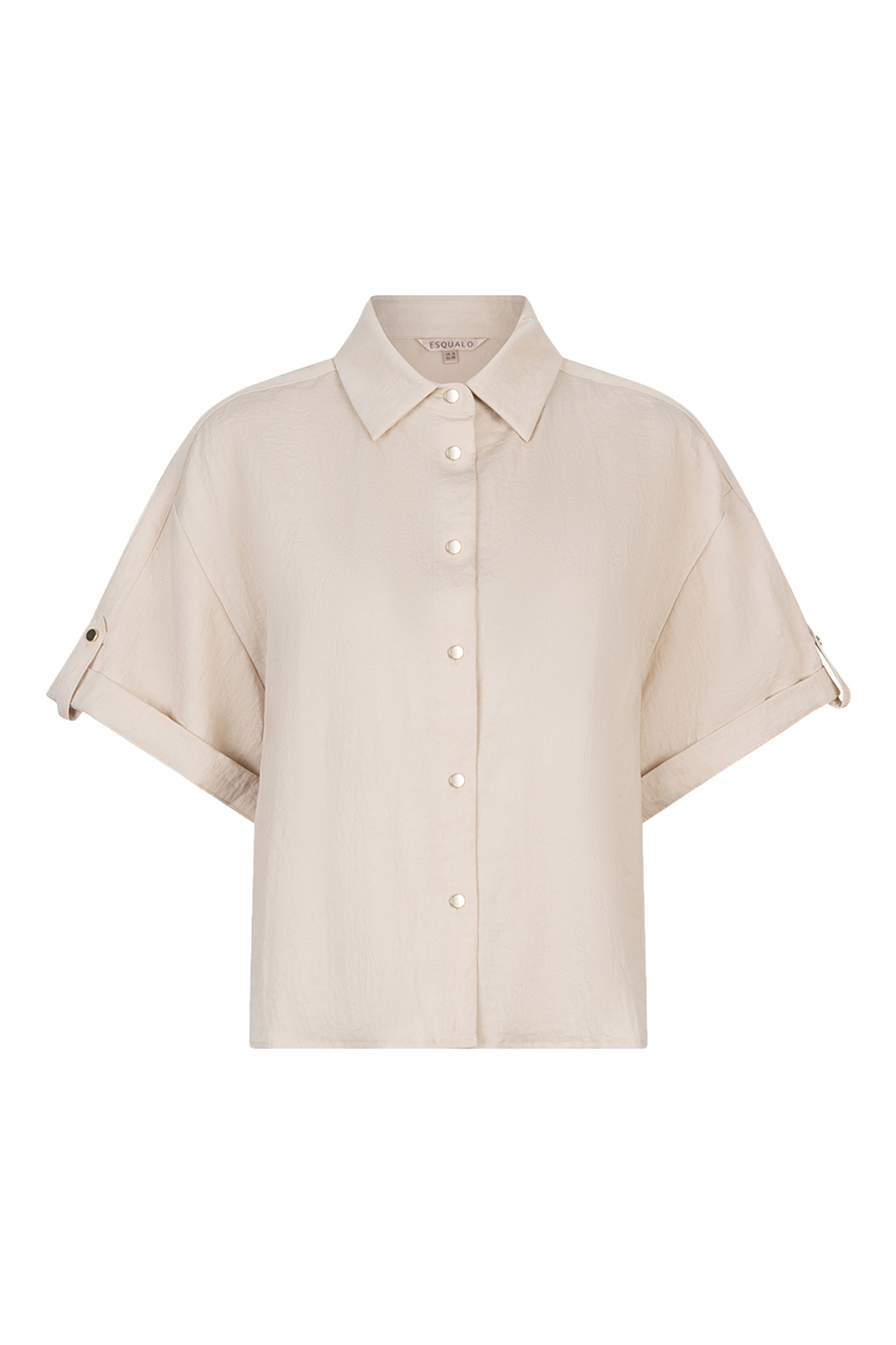 Dames blouse korte mouw ecru