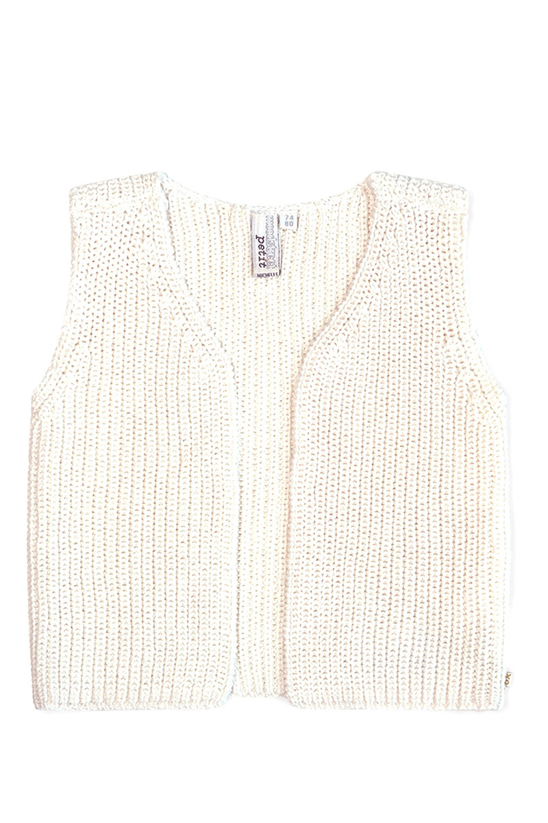 Moodstreet Petit Moris sleeveless vest Wit-1 1