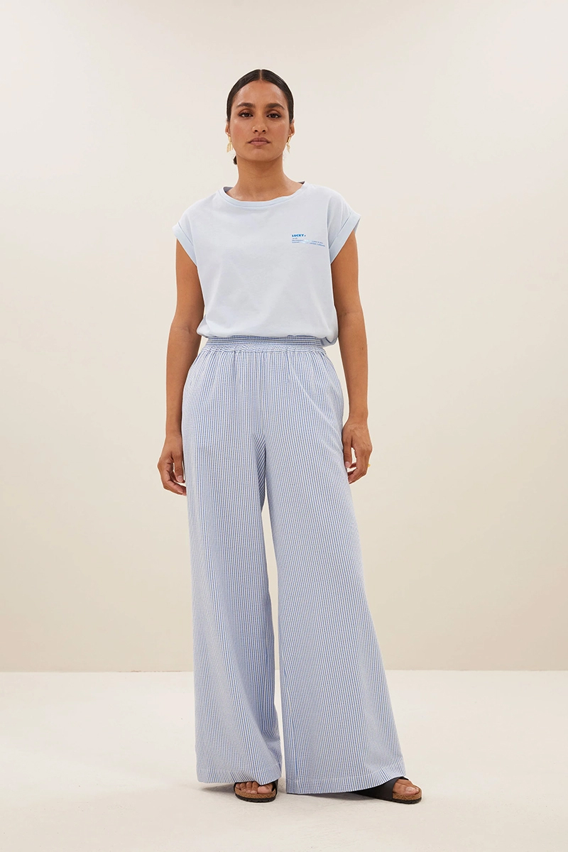 Dames broek blauw