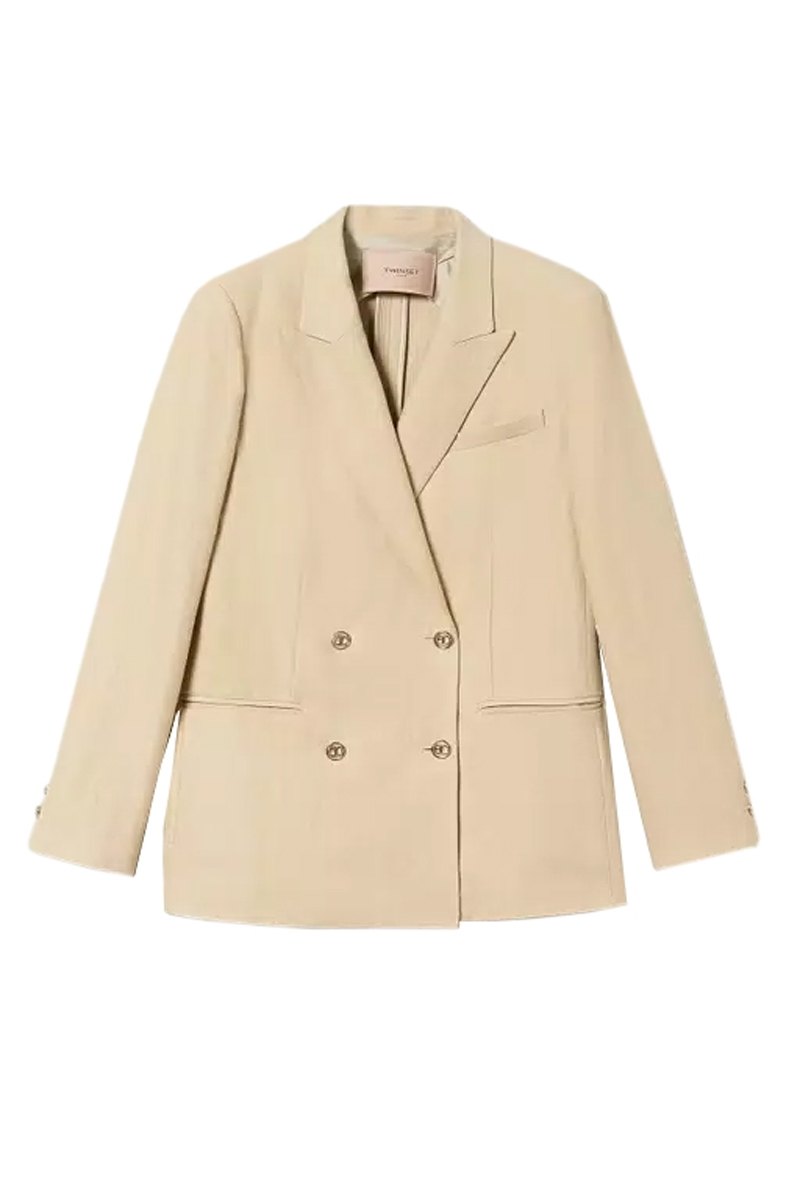 Dames blazer bruin