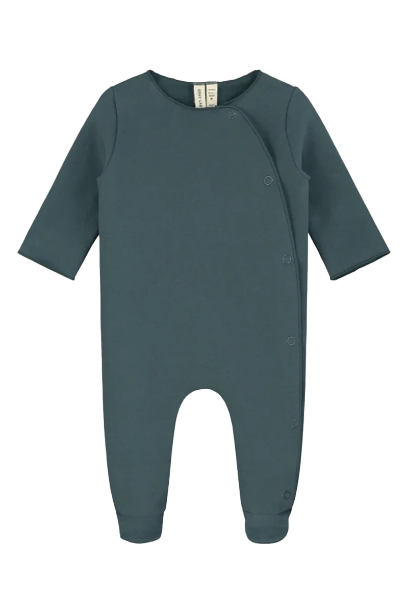 Gray Label newborn suit with snaps Blauw-1 1