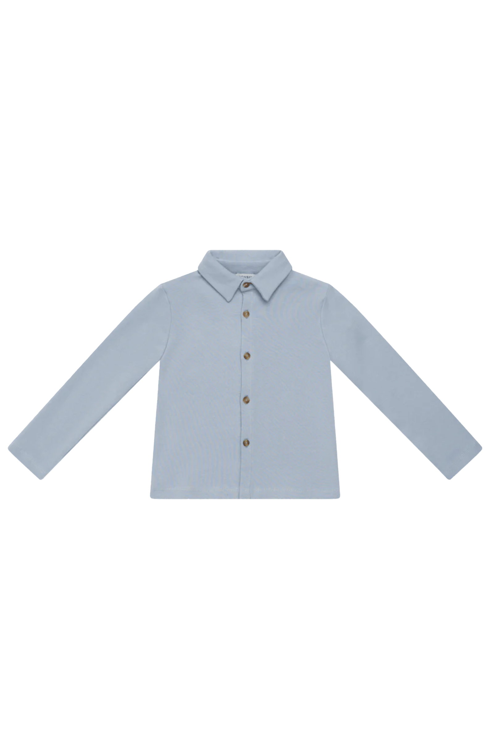 Baby blouse/overhemd blauw