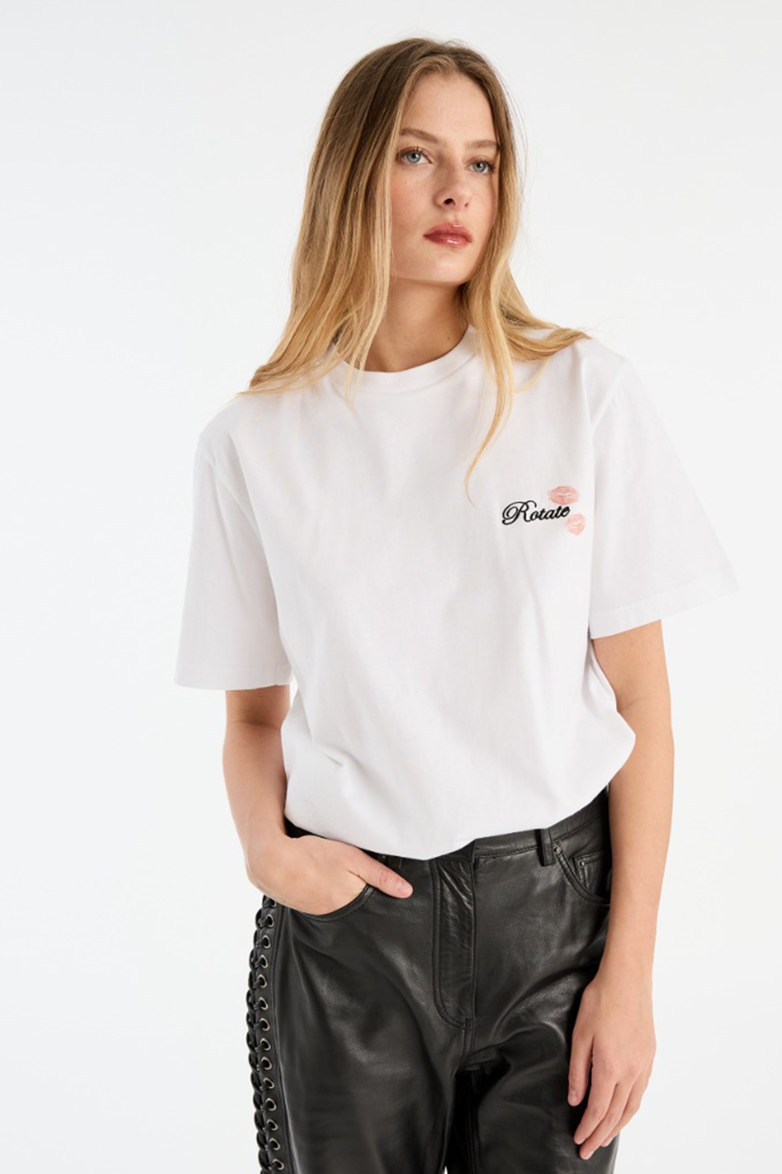 Dames t-shirt korte mouw wit