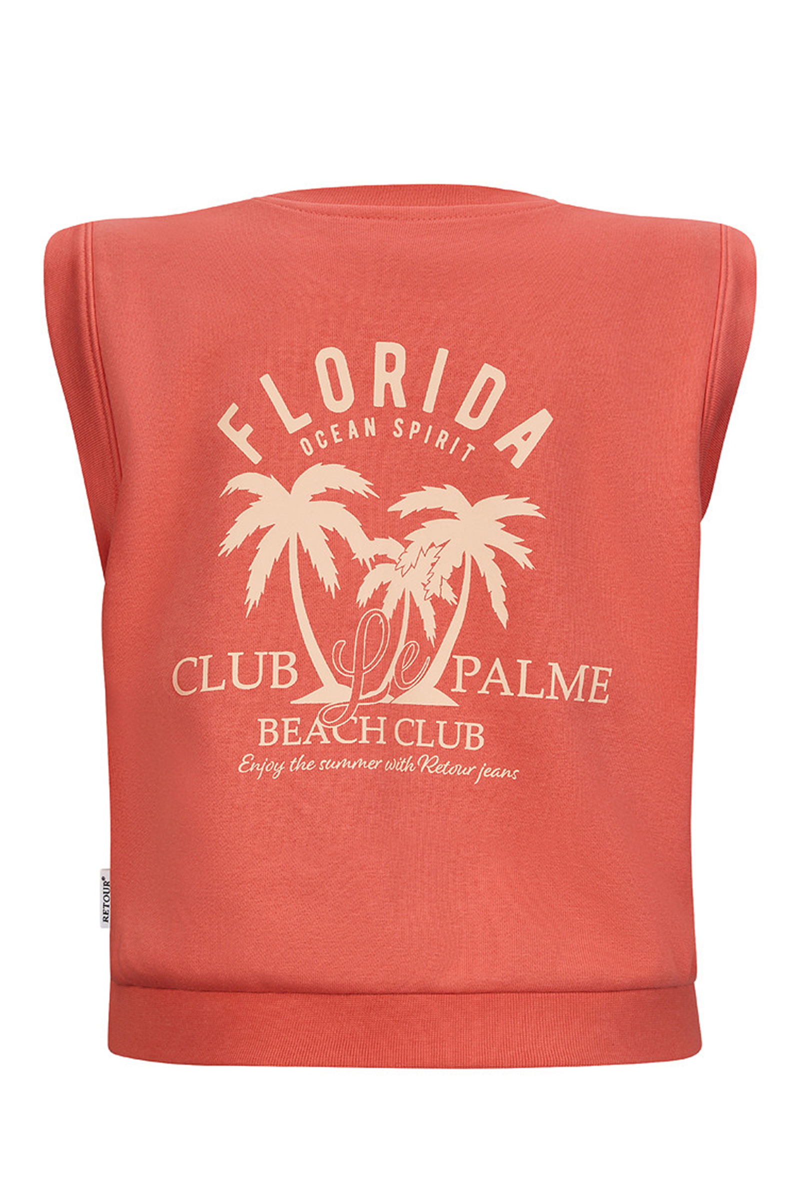 Meisjes t-shirt korte mouw oranje