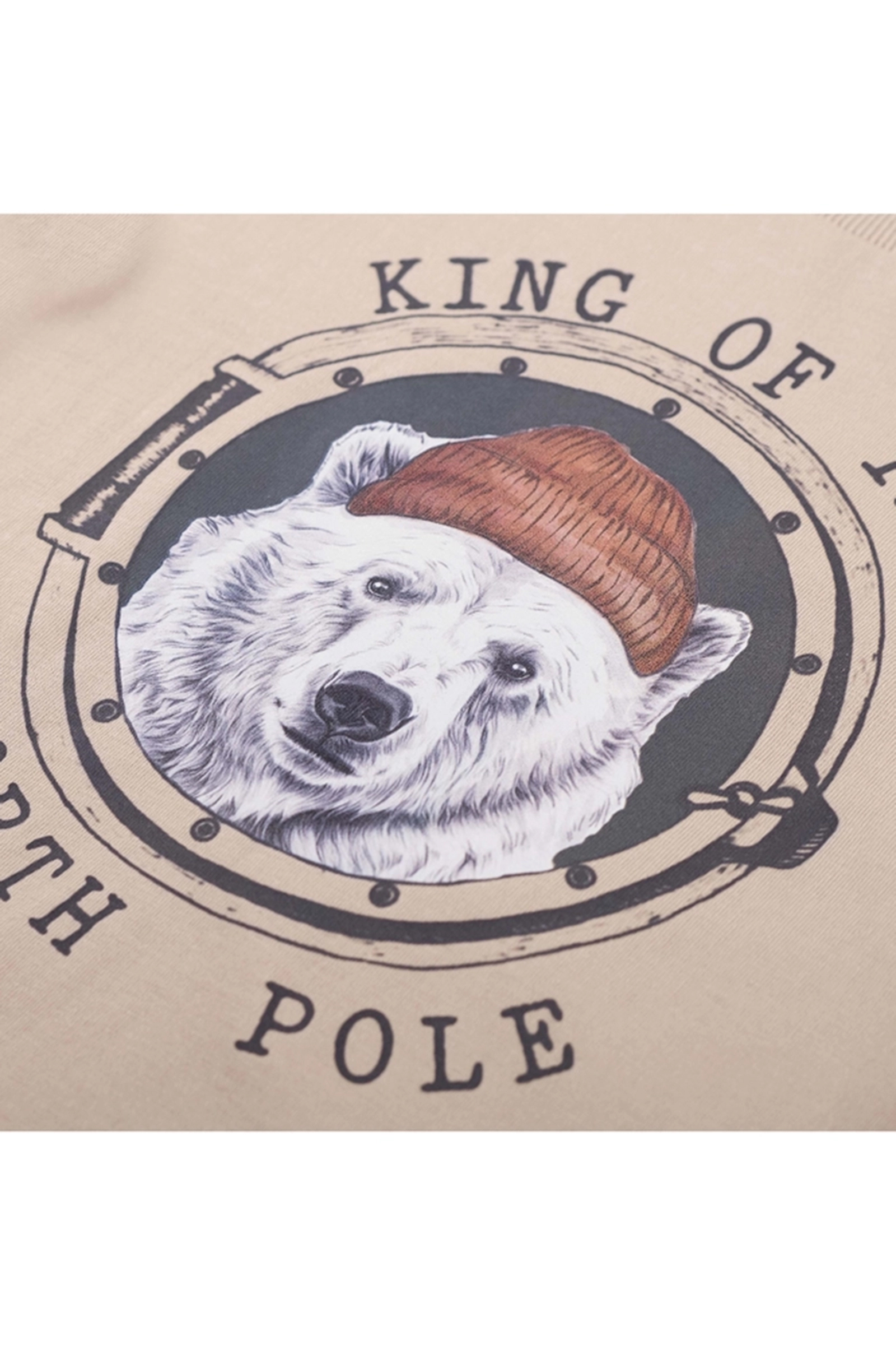 Jongens t-shirt lange mouw bruin