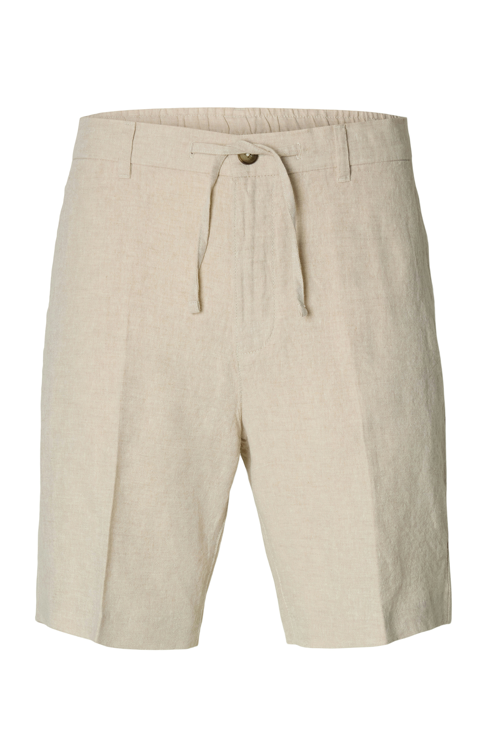 Heren short ecru