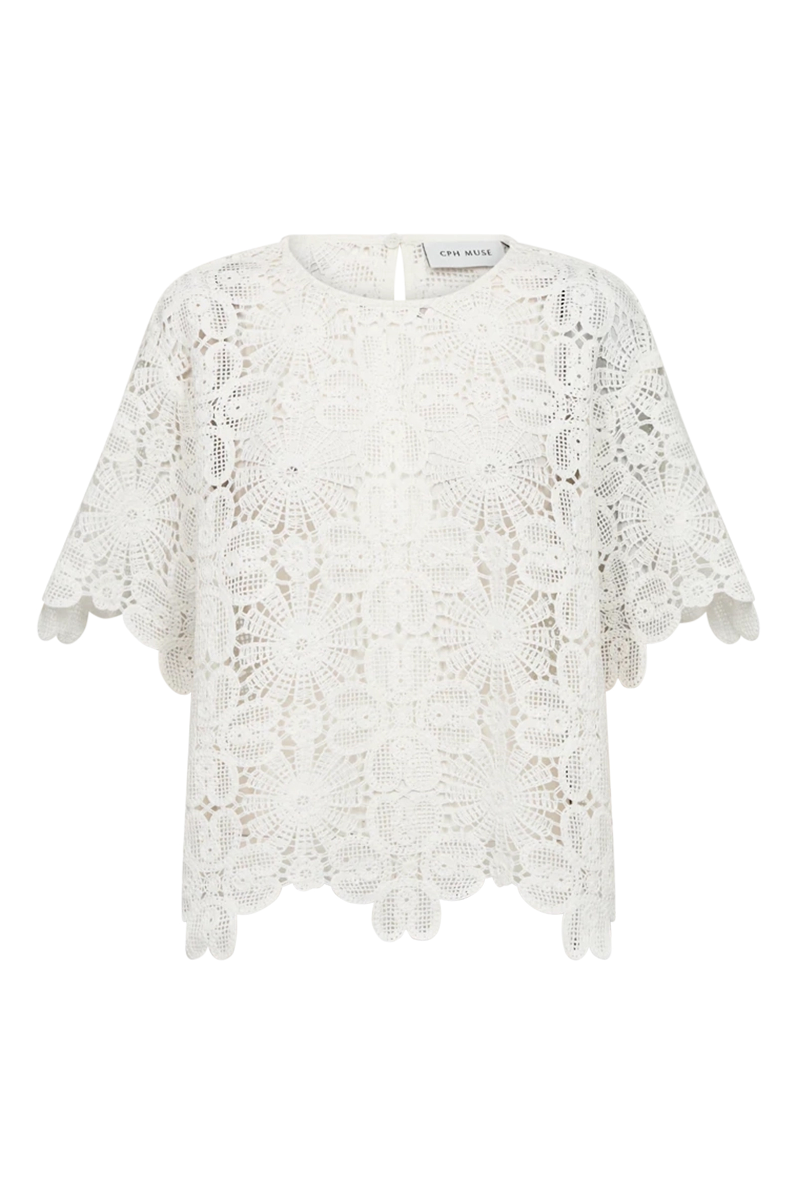 Dames blouse lange mouw ecru