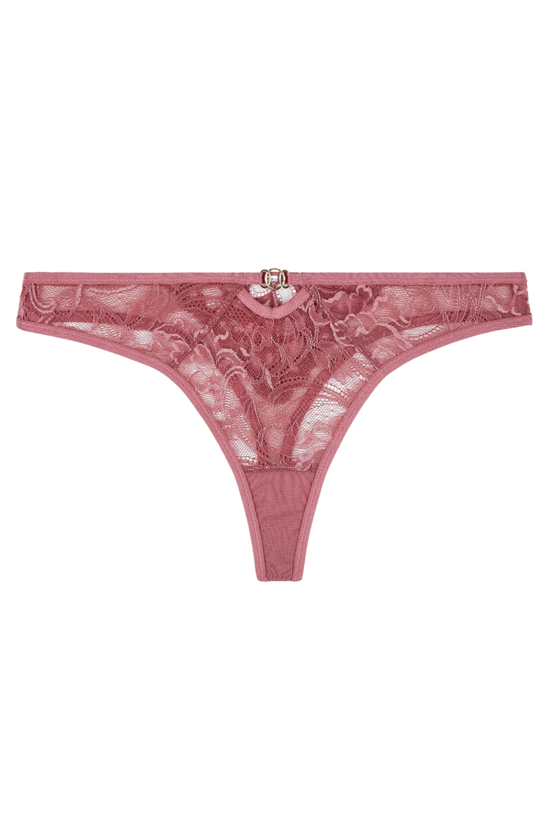 Lingerie dames string rose