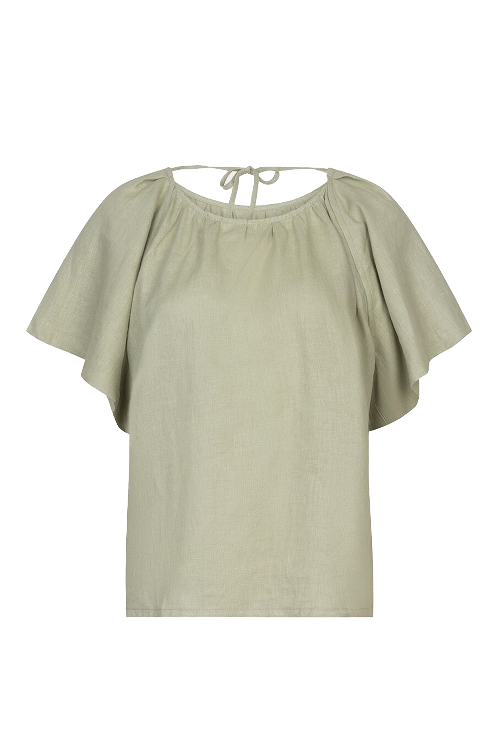 Dames blouse korte mouw groen