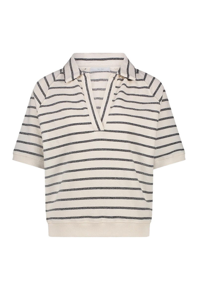 By Bar Harper breton stripe top Ecru-1 1