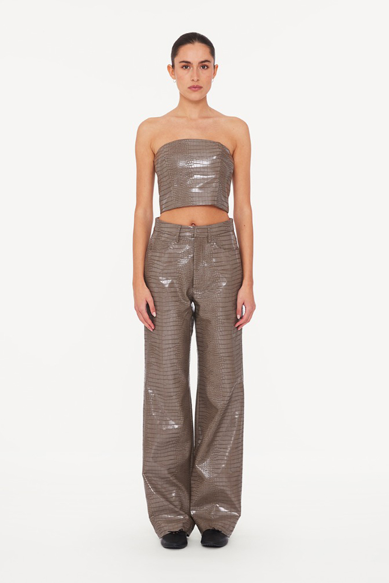 Dames broek bruin