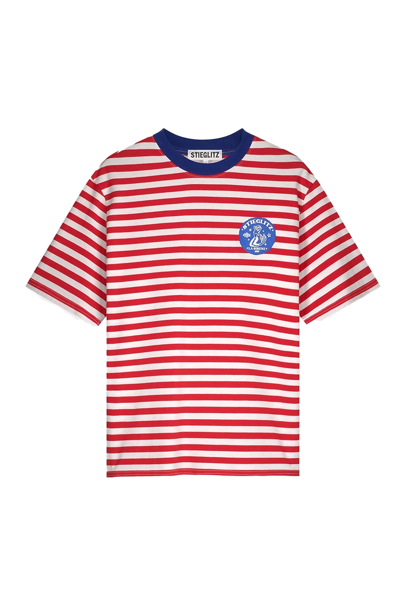 Stieglitz BV Louise striped t-shirt Rood-1 1