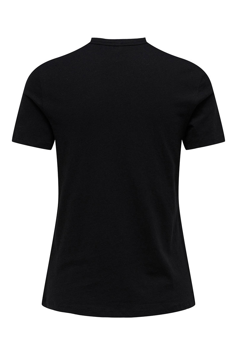 Dames blouse korte mouw zwart