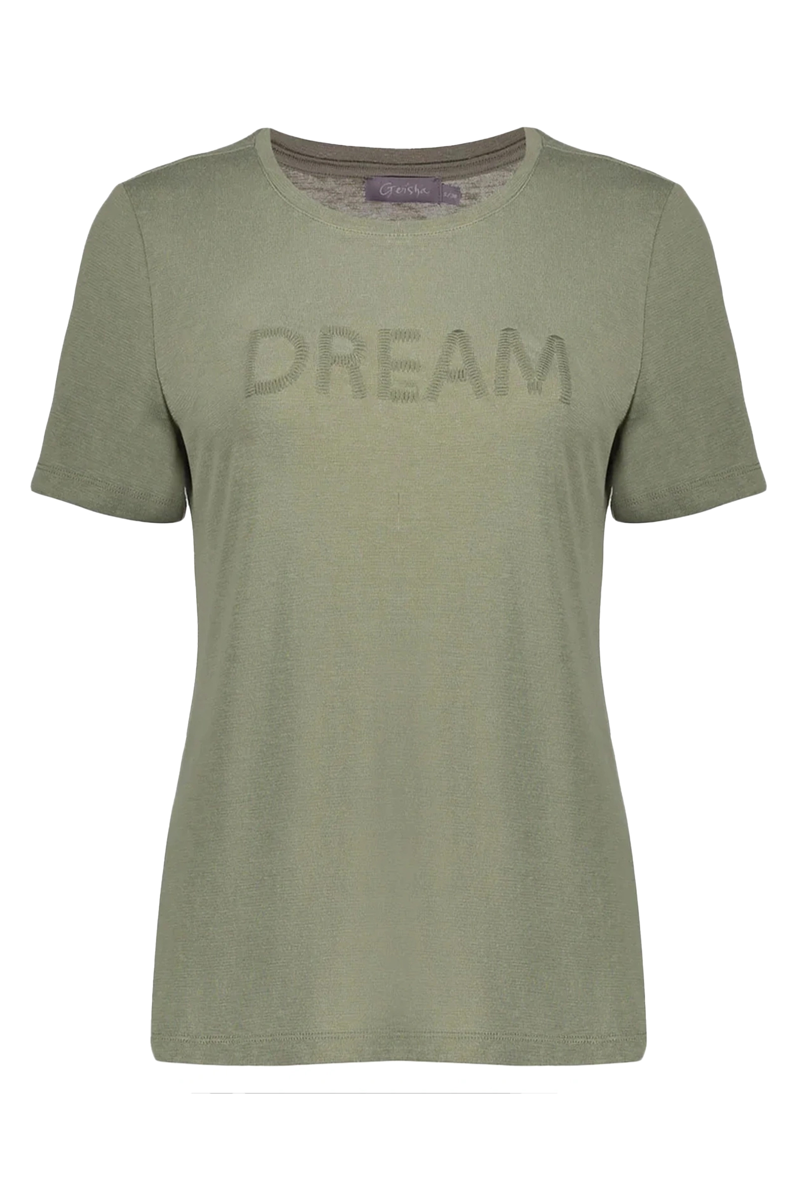 Dames t-shirt korte mouw groen