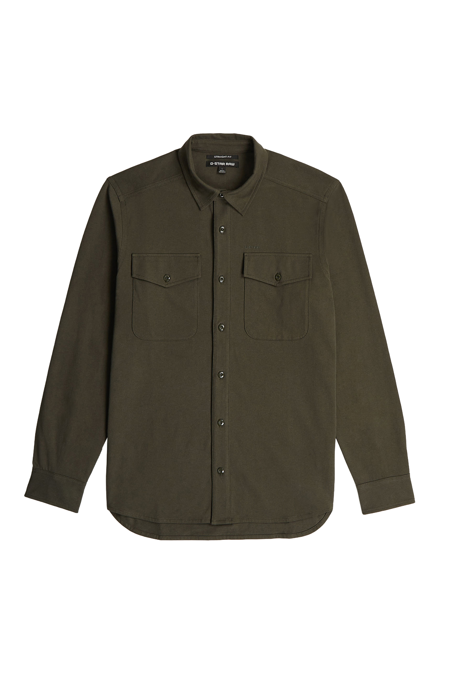Heren overhemd lm casual grijs