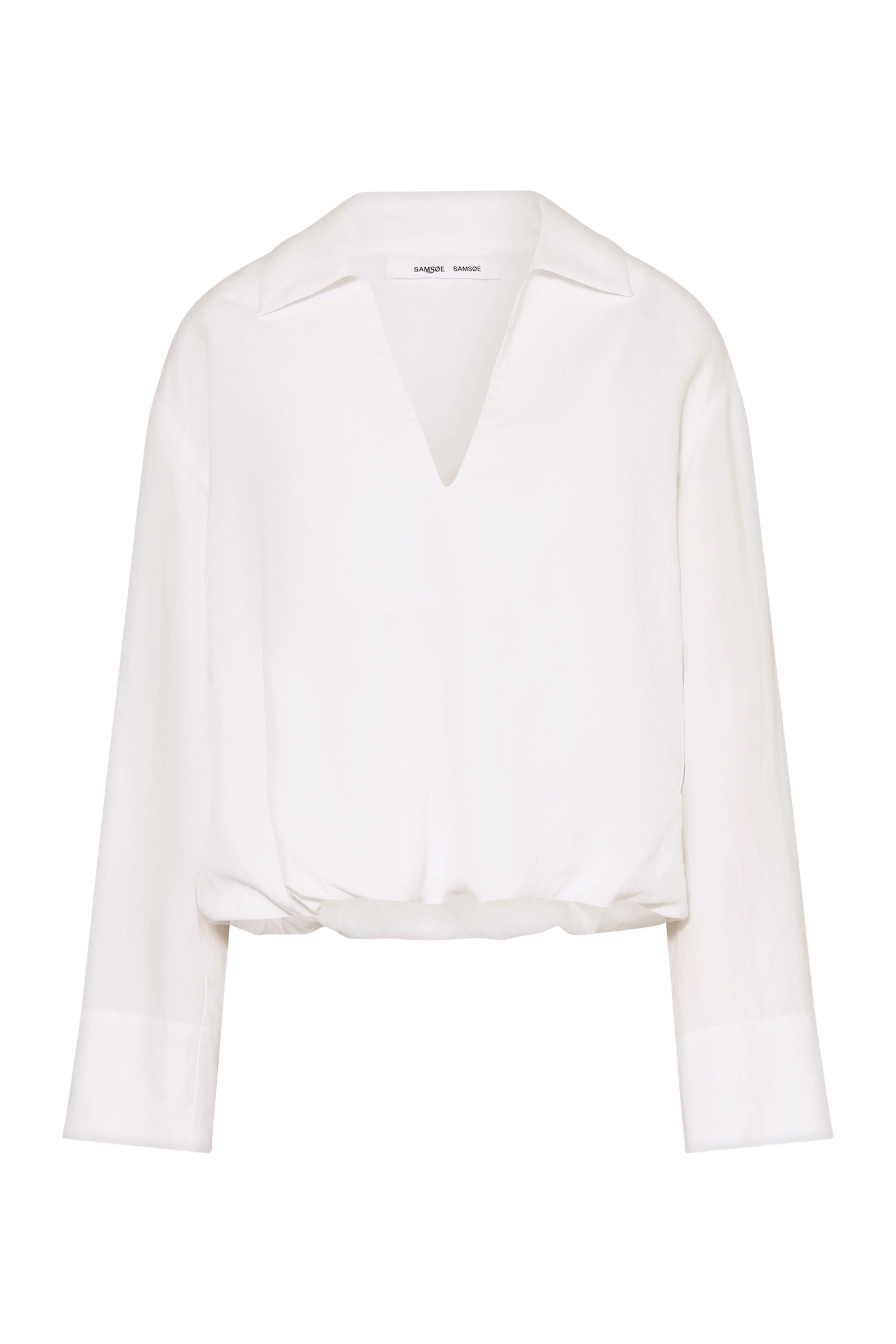 Dames blouse lange mouw wit