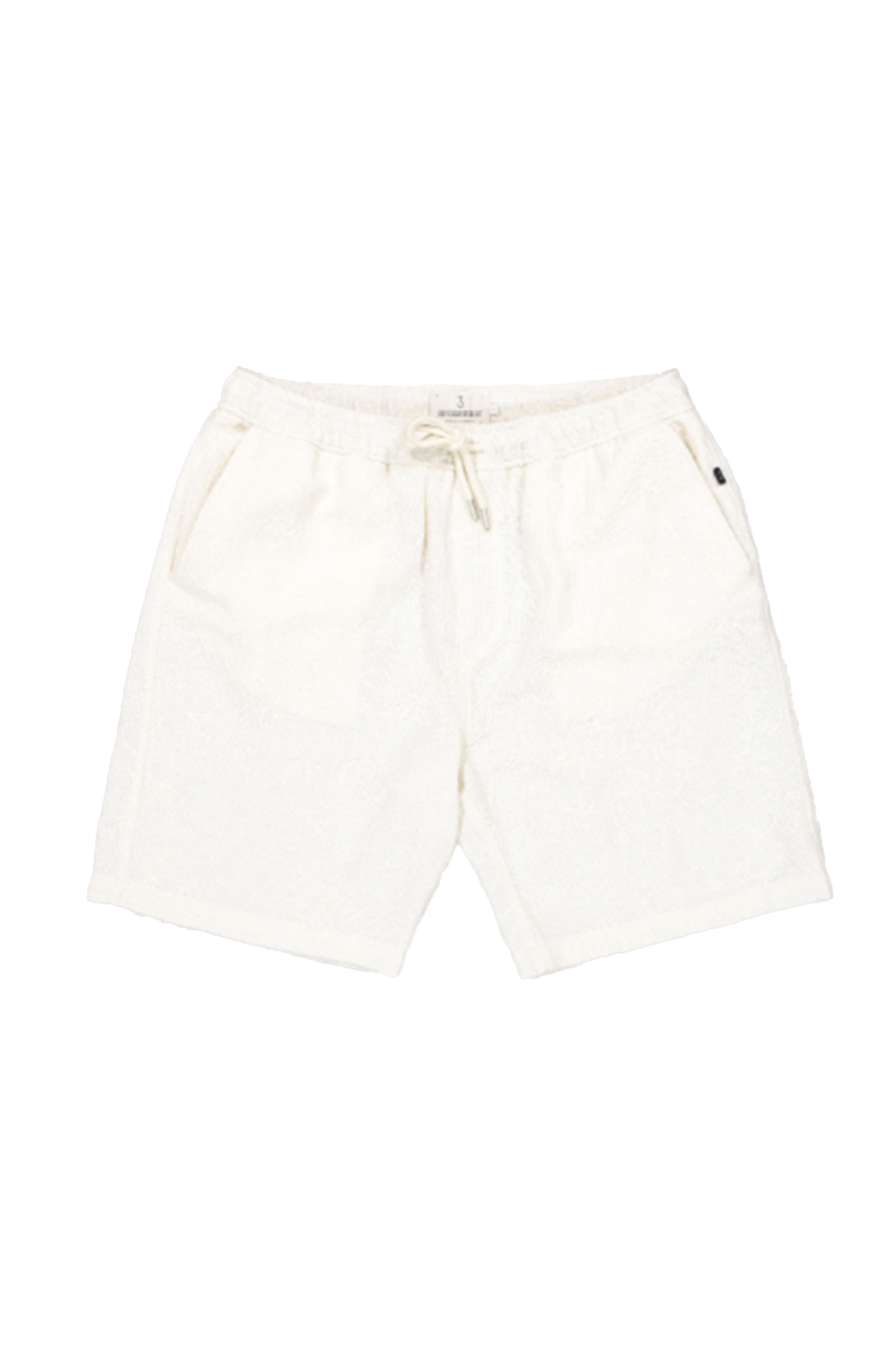 Heren short ecru