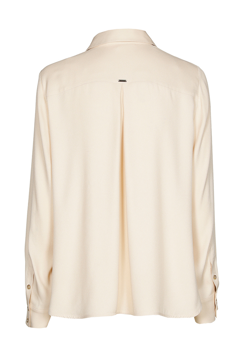 Dames blouse lange mouw wit