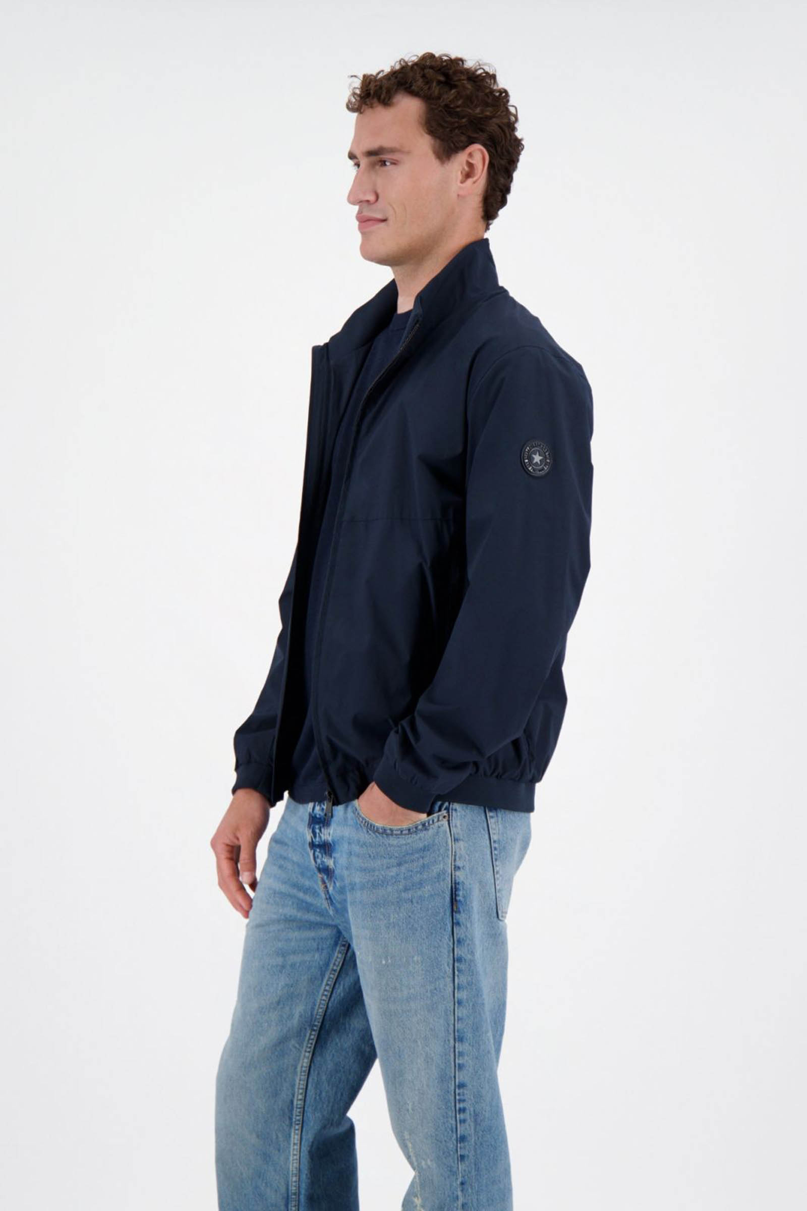 Heren jas blauw
