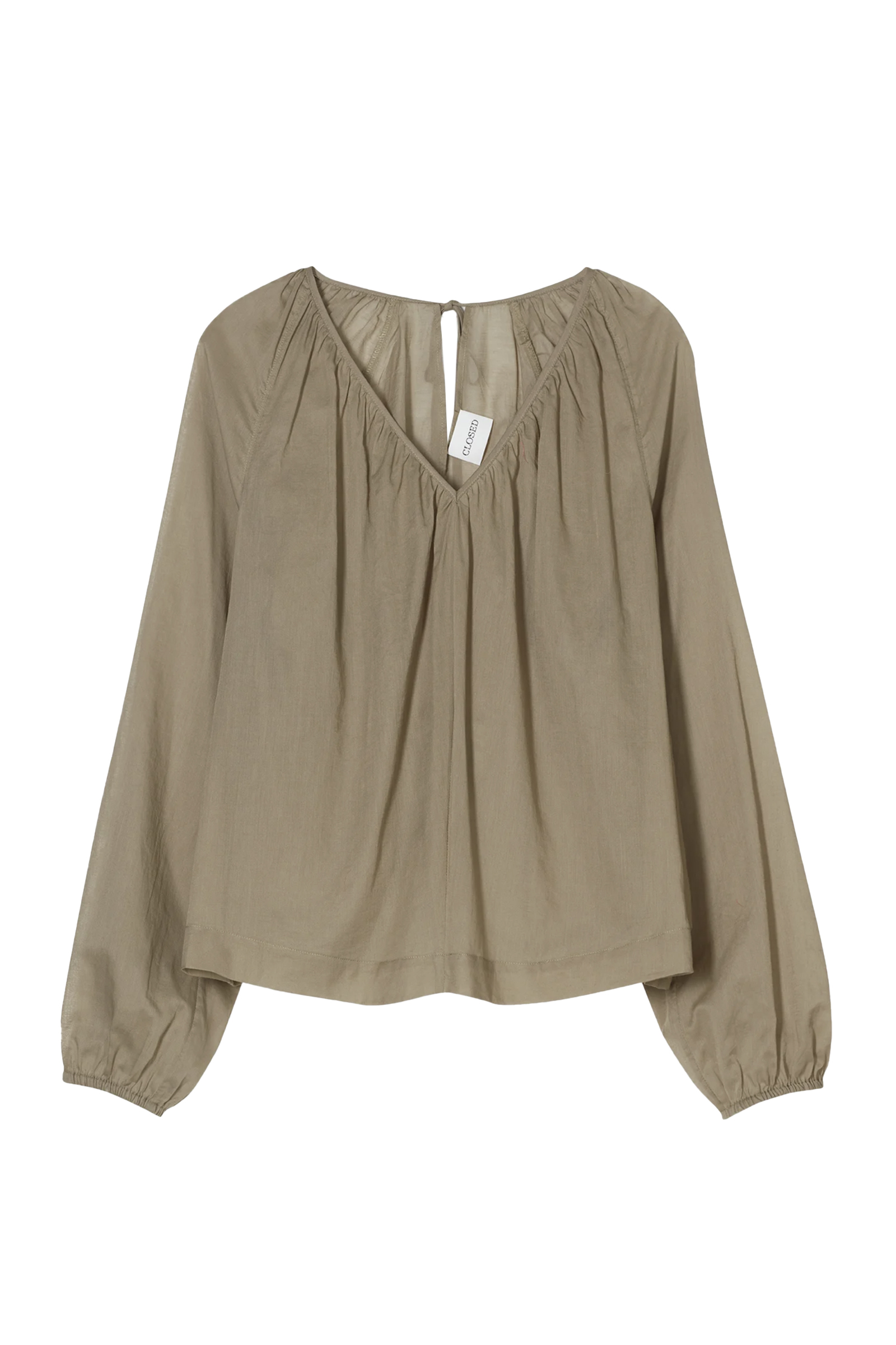 Dames blouse lange mouw groen