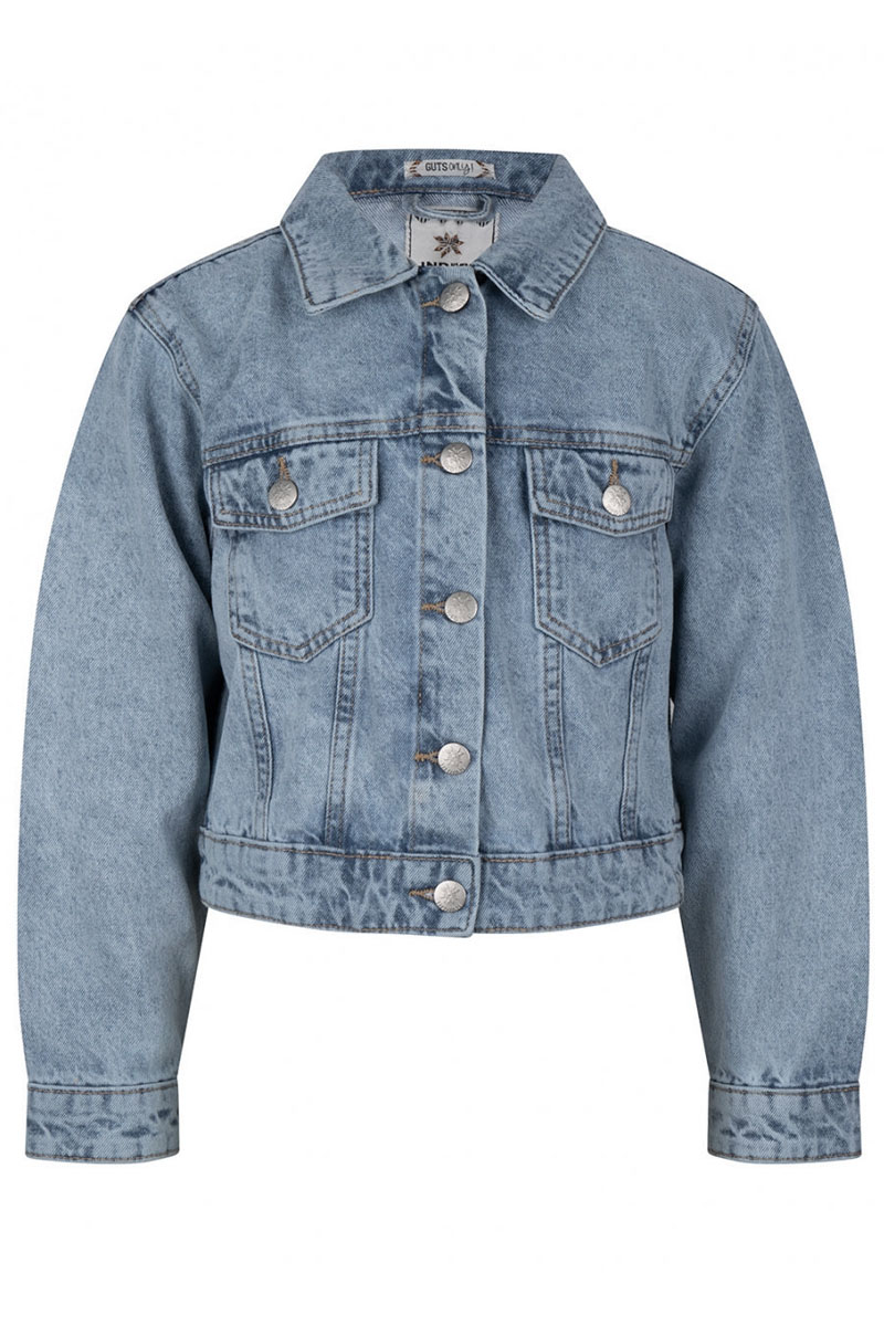 Indian Blue Jeans Oversized denim jacket Blauw-1 1