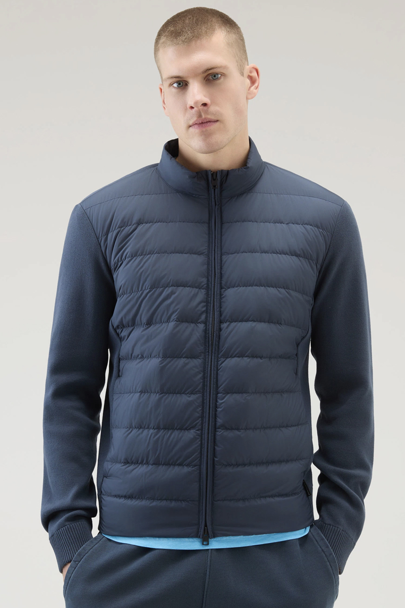 Heren vest blauw