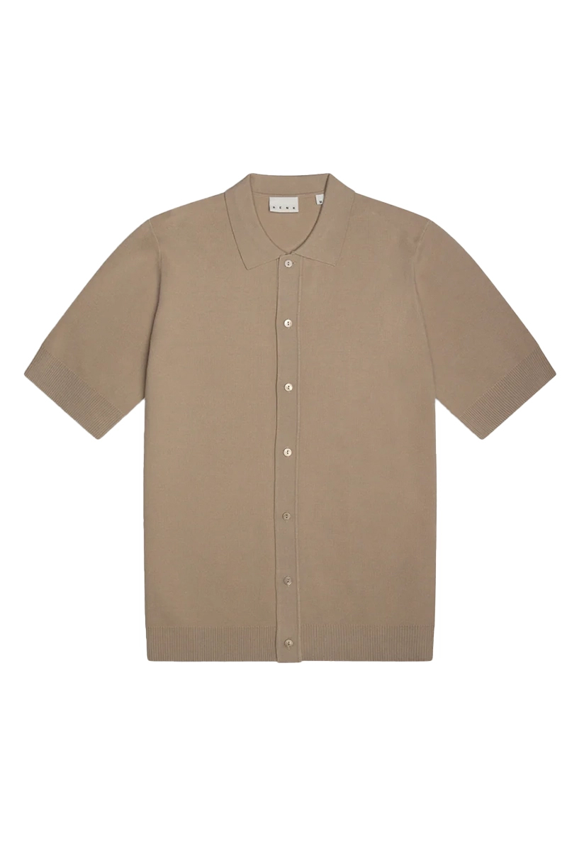 Heren t-shirt kortemouw bruin