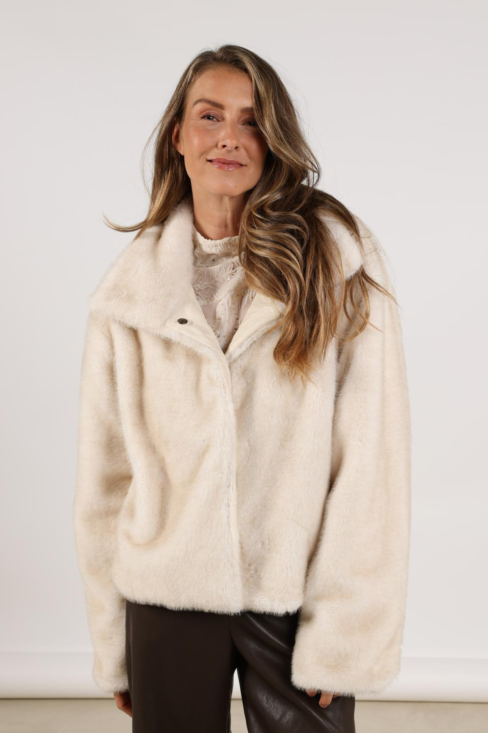 Dames blazer ecru