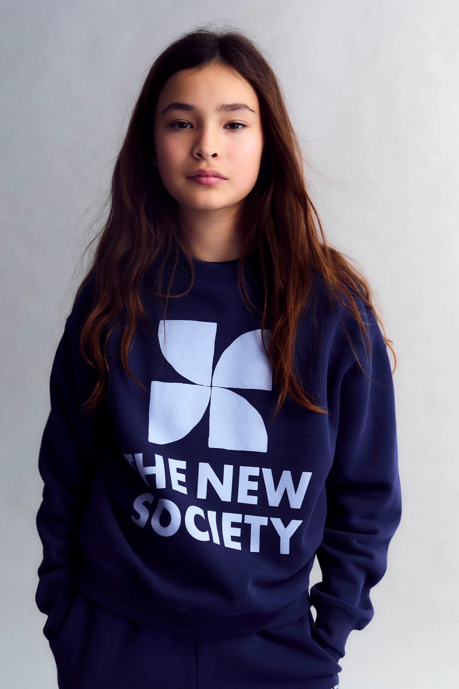 Meisjes sweater blauw