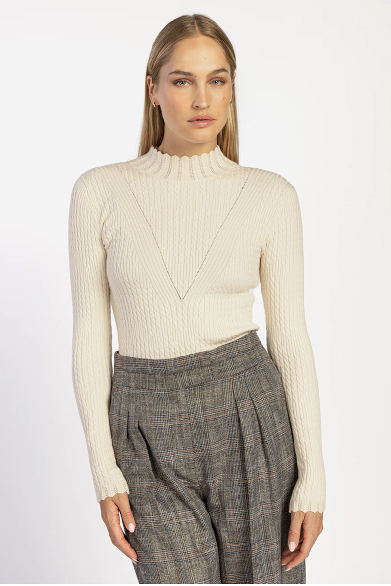 Dames sweater ecru