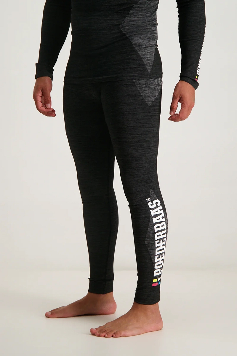 Thermo heren lange broek zwart