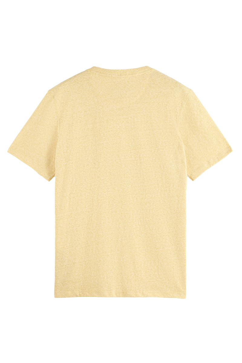 Scotch & Soda Regular Fit Melange T-shirt Nautical Yellow Melange 6