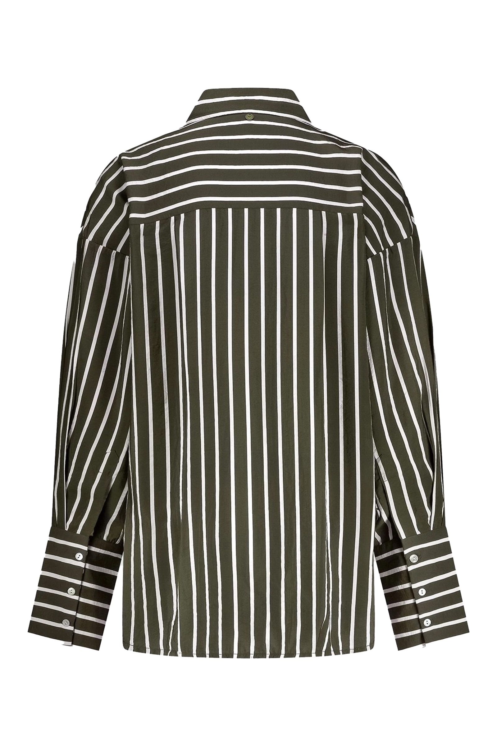 Dames blouse lange mouw bruin